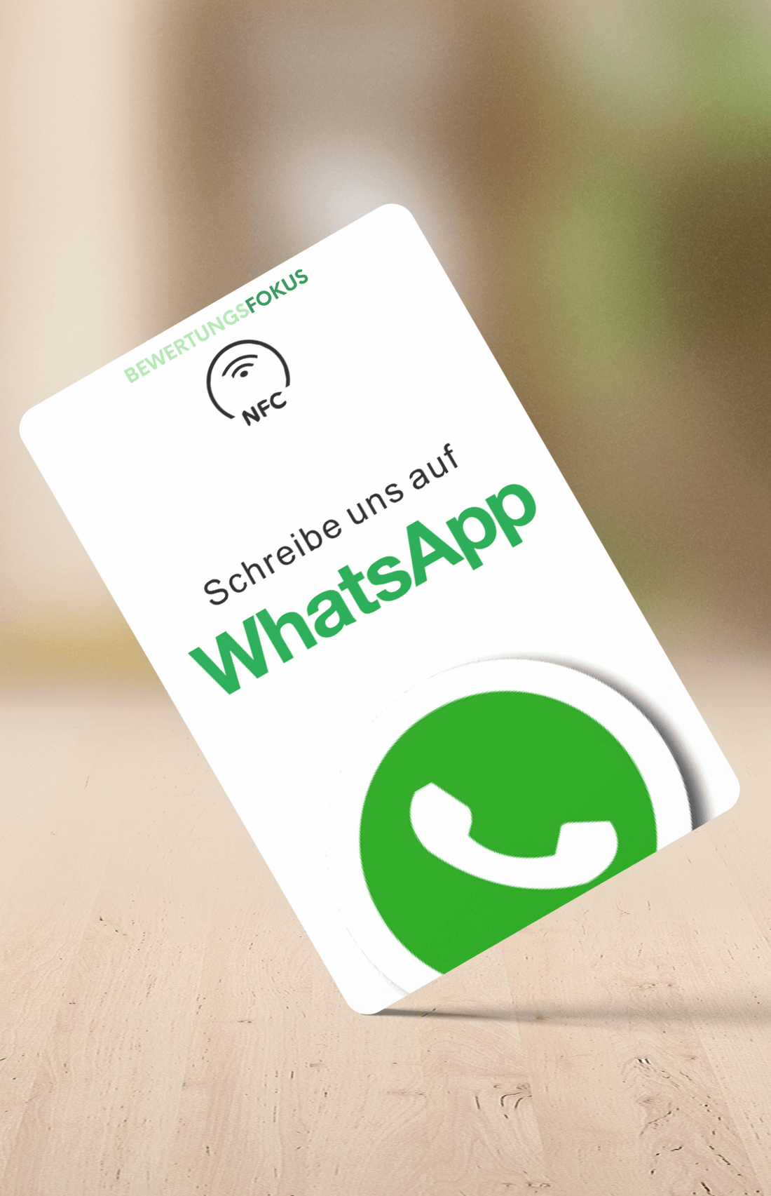 WhatsApp NFC Karte | NFC - Karte - WhatsApp | BewertungsFokus