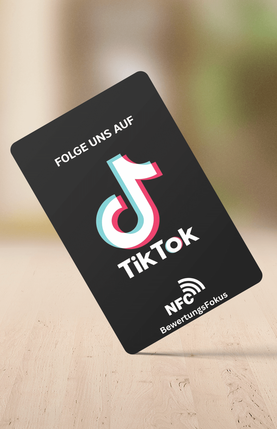 NFC TikTok Bewertungskarte | NFC Karte - TikTok Bewertung | BewertungsFokus