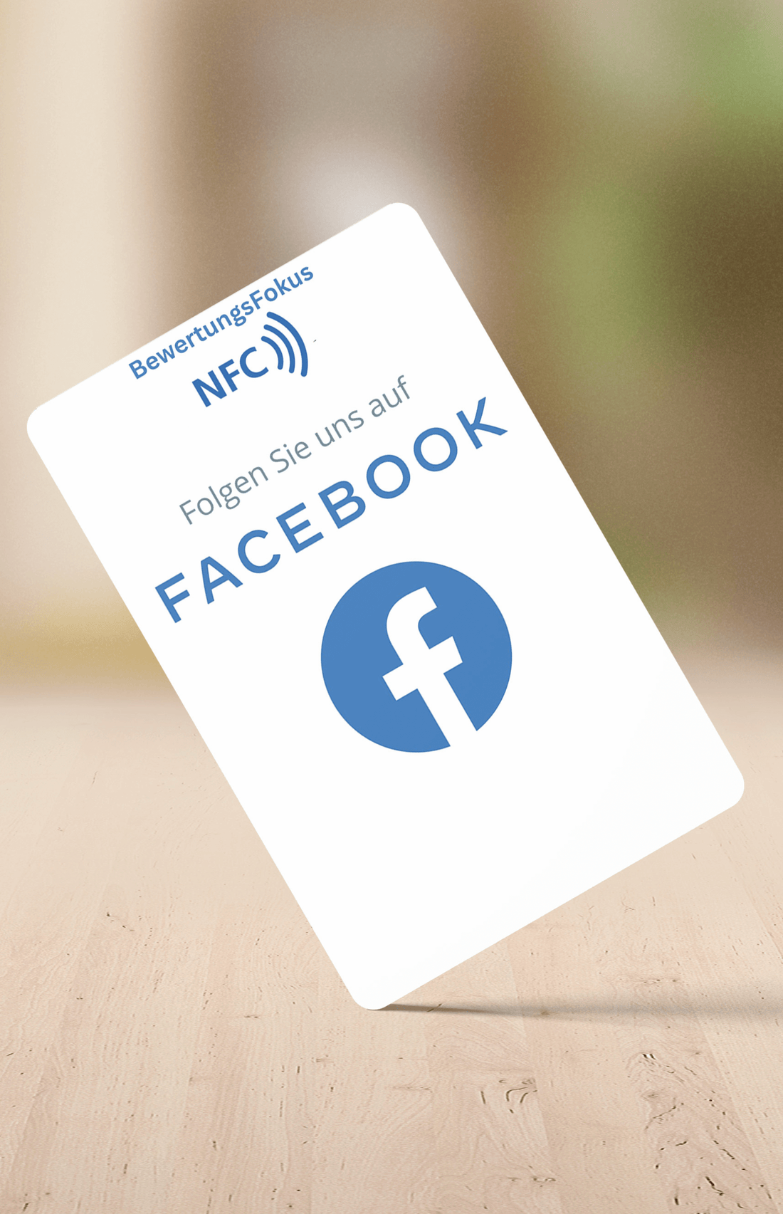 NFC Facebook Bewertungskarte | NFC Karte - Facebook Bewertung | BewertungsFokus